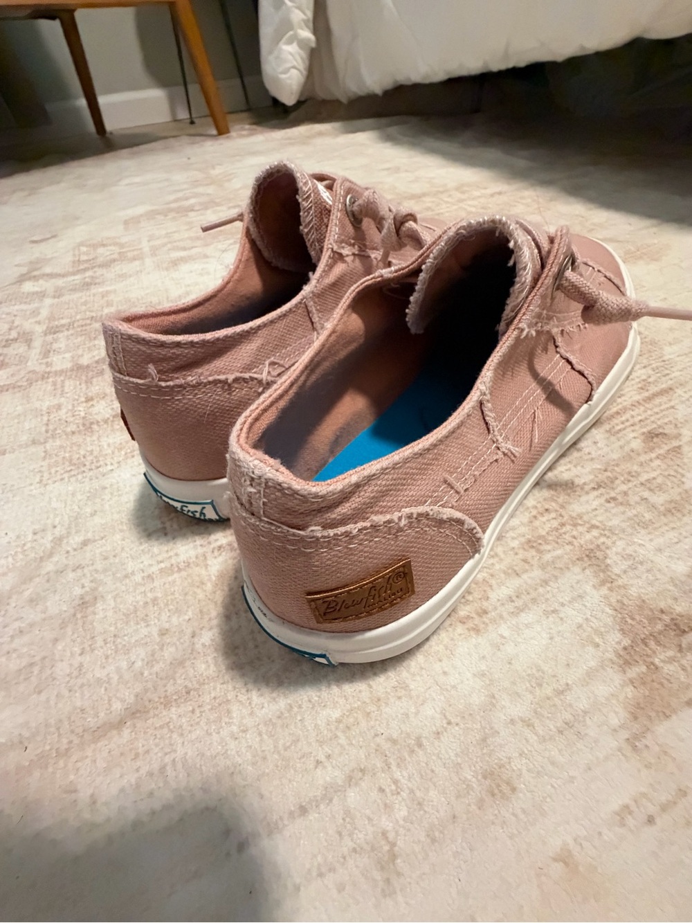 Blowfish Kids Dusty Pink Canvas Low-Top Sneakers
